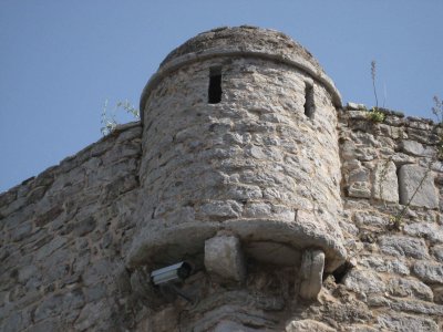 Dtail de la citadelle rige par les Vnitiens pour contrer les Ottomans