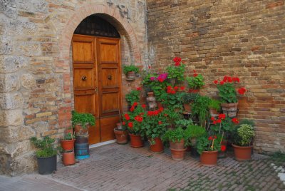 Home entrance, San Gimignano