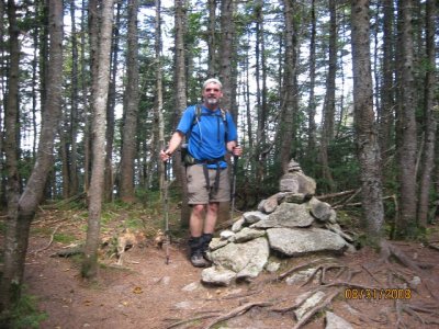Gerry at cairn of East Osceola