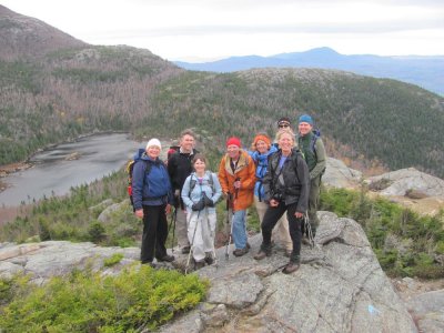 Loop hike over Little Jackson and Tumbledown Mountains 10-17