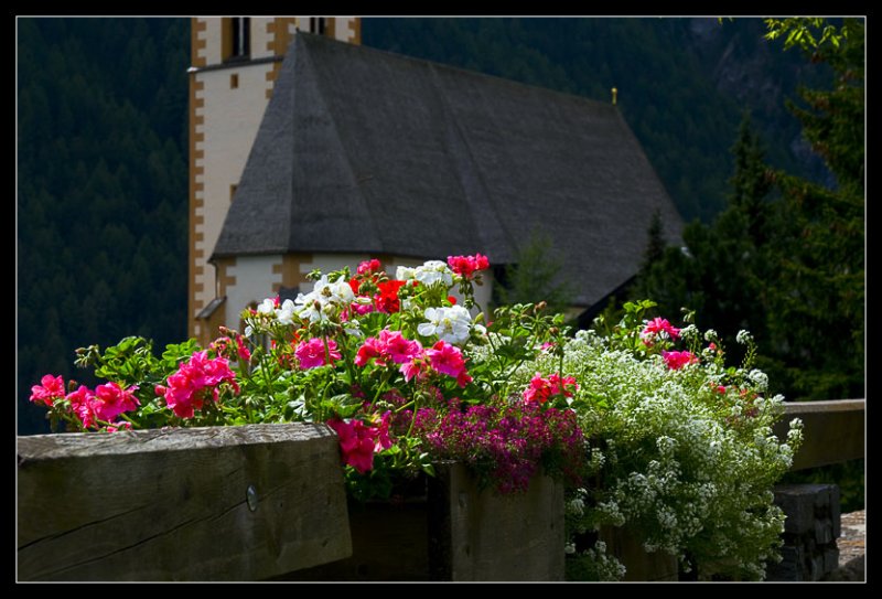 Flowers and Church