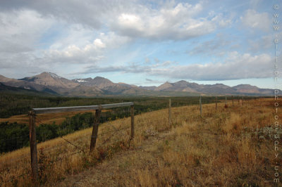 Waterton Lakes NP - Viewpoint from Hwy 6
