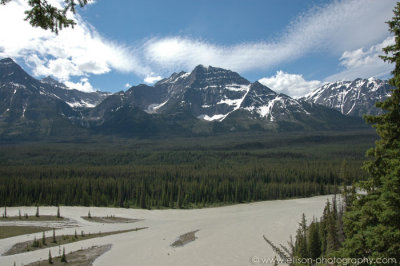 Athabasca River - Mount Fryatt