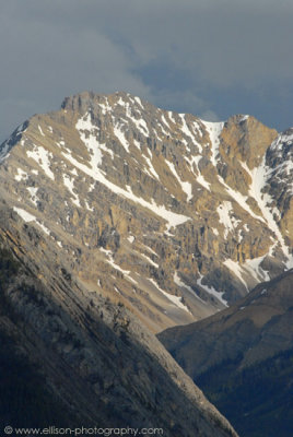 Mountain peak on the westside of the parkway