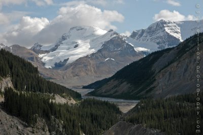 Looking south towards Athabasca Mountain