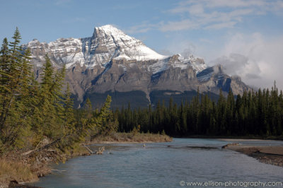 Mount Murchison and the Saskatchewan River