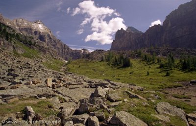 Opabin Plateau: Hungabee Mountain and Mount Schaeffer