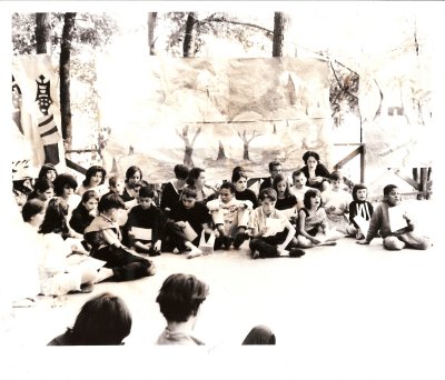 Olympic cultural production on outdoor platform 1965 2.jpg