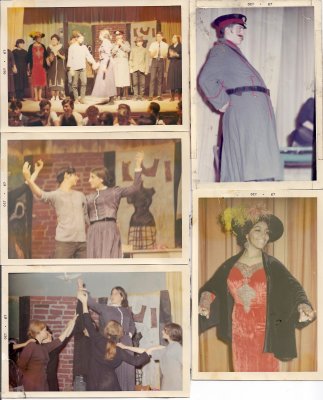 Camp production of Bunt. Mark Kaplan, June Berman, Alan Friedman, Leslie Arnold and others 1967.jpg