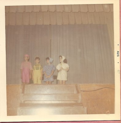Camp production 1967 L to R Jason Mann, Howie Bernstein, Randi Friedman & Abby Simon.jpg