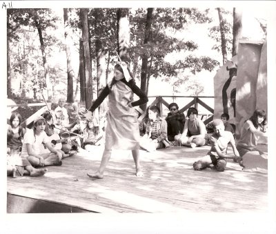 Campers perform a skit during the Olympics 1967.jpg