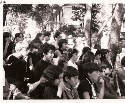 Campers & staff watching Olympic cultural program 1967 3.jpg