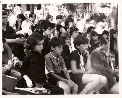 Campers watching a performance on the platform 1967.jpg