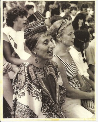 Elsie Suller Camp Director & Sylvia Brown Office Staff watching the Olympics 1967.jpg