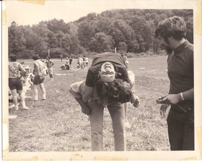 Laura Rose, George Auerbach others on the sportsfield 1968.jpg