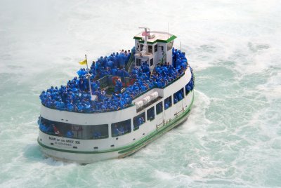 The Maid of the Mist Below the Canadian Falls
