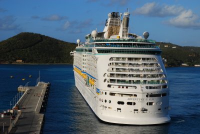 Another Cruise ship docking, St. Thomas