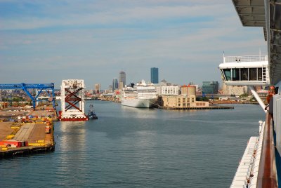 Entering Boston Harbour