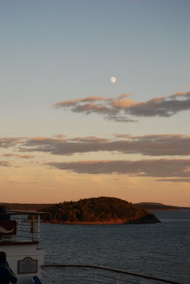 Early evening back on board