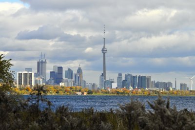 View of Toronto across Humber Bay