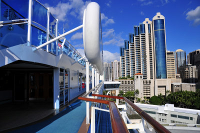 Honolulu from the top deck