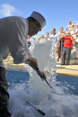 Ice carving
