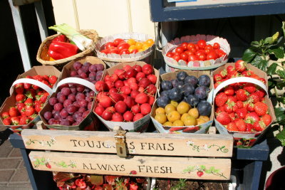 Fresh Fruits on the market of Quebec City