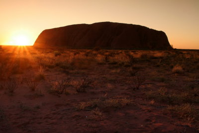 Sunrise over Uluru, NT Australia, Take 1
