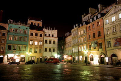 Marketplace in the oldtown of Warsaw (Poland)