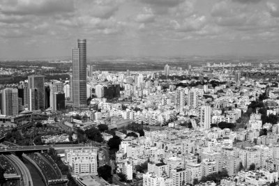 Tel Aviv-Yafo, as seen from the Azrieli Lookout