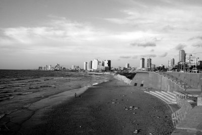 Skyline of Tel Aviv-Yafo, as seen from Old Jaffa (Israel)