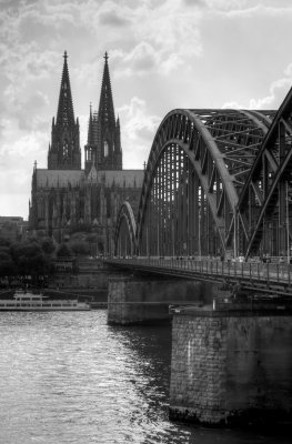 Cologne Cathedral and Train Bridge, Cologne (Germany)