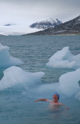 Polar bear facing global warming