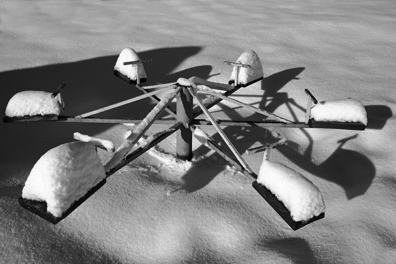 Snowy rollercoaster