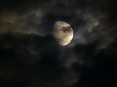 Moon in Clouds