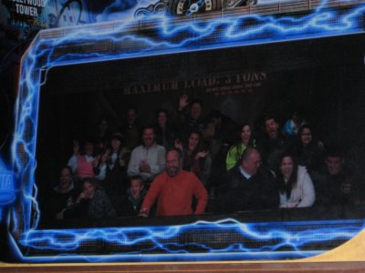 Our photo in the Tower of Terror