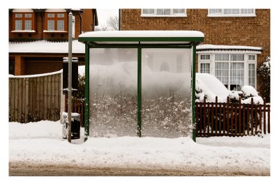 English bus stop - For Roy