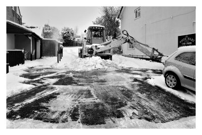 The White Hart car park