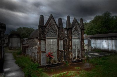 A Scene from Lafayette Cemetery - New Orleans