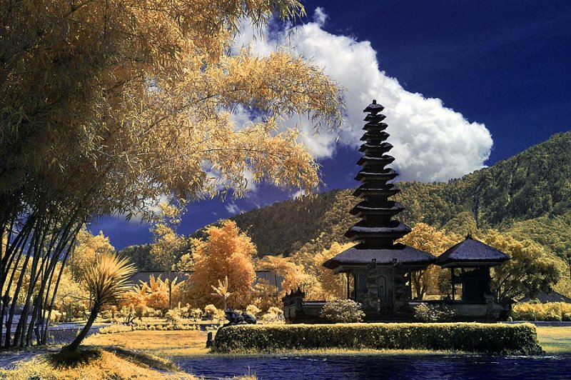 Pura Ulun Danu Bratan on Bali, Indonesia.