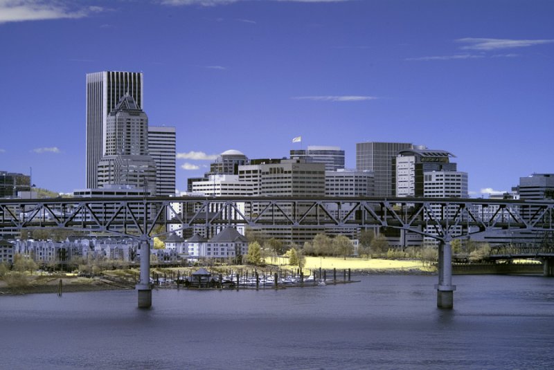 Portland,  Oregon's downtown skyline