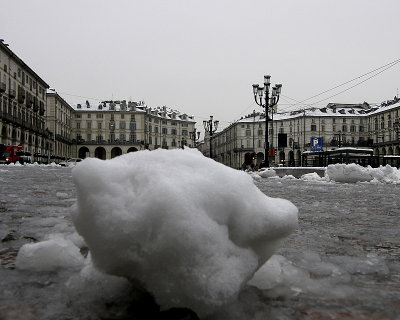 Turin -   Italy - First snow
