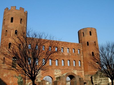 The Roman Palatine Towers - Turin - Italy