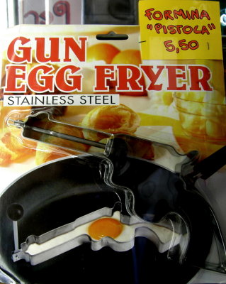 Easter egg with gun