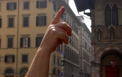 Florence -  Italy - Hands in the Cathedral square