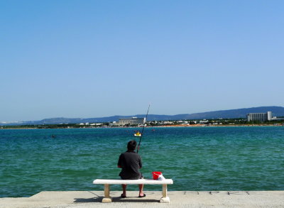 The fisherman tired