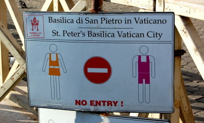 Rome - St. Peter's Square - No entry