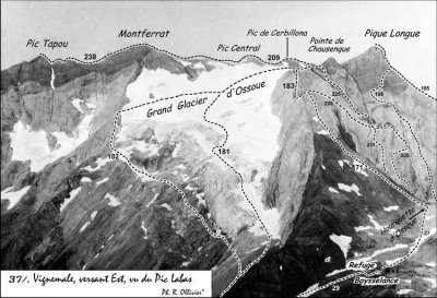 37 Vignemale et glacier d'Ossoue vus de l'Est  