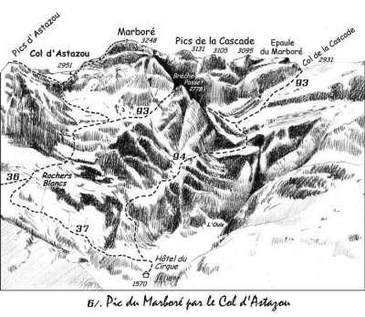 Pic du Marboré par col Astazou