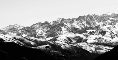   Montagnes de Luchon vues du col d'Aspin